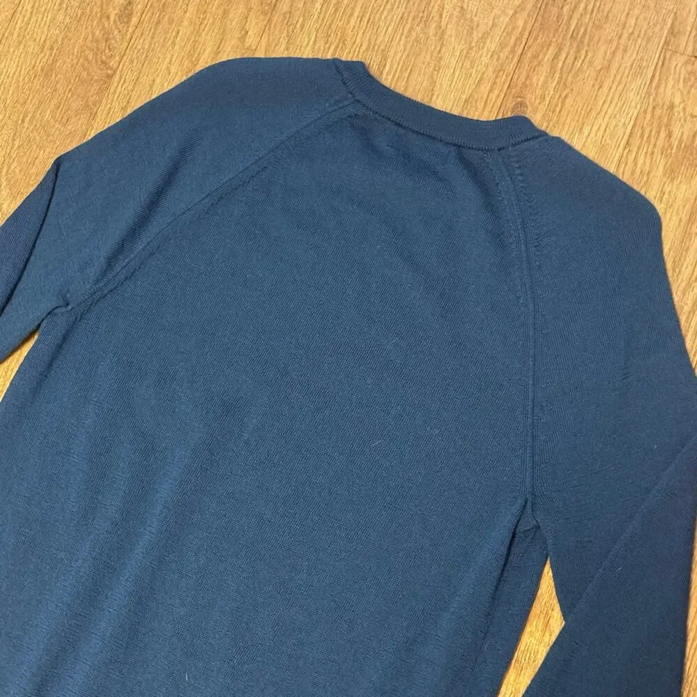 Banana Republic Men’s Blue Merino Wool Crewneck Sweater Size Small